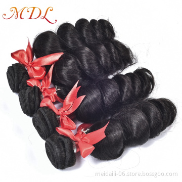 High quality brazilian loose wave human hair weave bundles